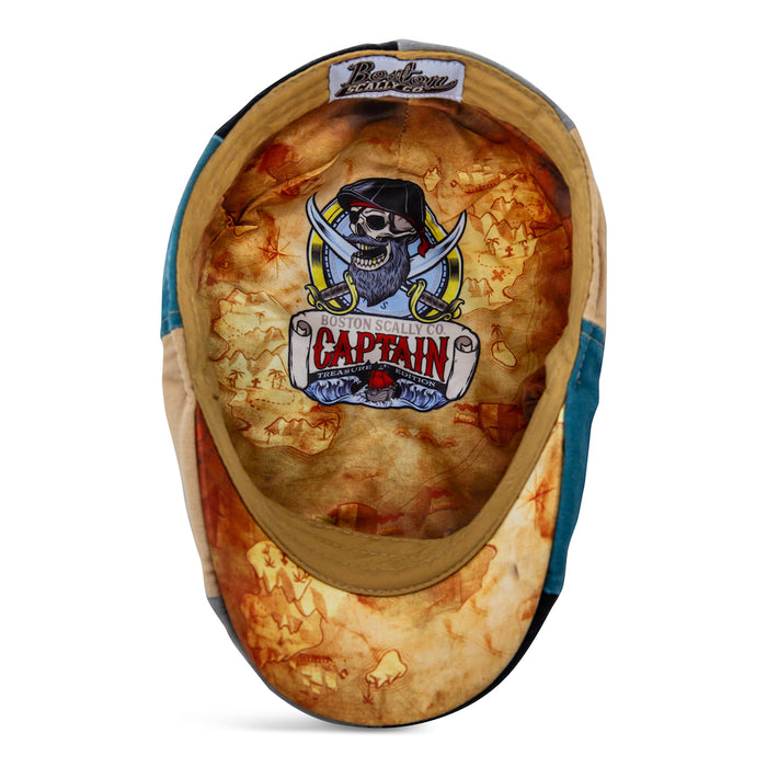 The Captain Treasure Edition Boston Scally Cap - Patchwork - alternate image