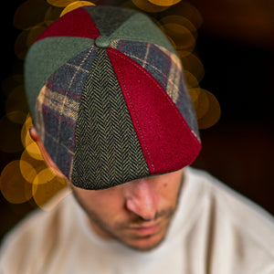 The Kringle Boston Scally Cap - Crimson & Green Plaid - alternate image 2