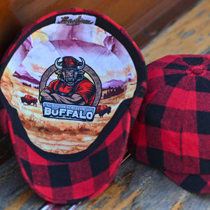 The Buffalo Insulated Baker Boy Boston Scally Cap - Red and Black Plaid - alternate image 11