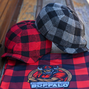 The Buffalo Insulated Baker Boy Boston Scally Cap - Red and Black Plaid - alternate image 13