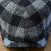 The Buffalo Insulated Baker Boy Boston Scally Cap - Black and Grey Plaid - alternate image 9