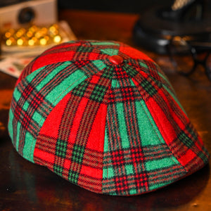 A Christmas Story Boston Scally Cap - Vintage Red and Green Plaid - alternate image 9