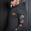 Boston Scally The Halloween Icon Hoodie - Dusk Black and Orange - alternate image 3