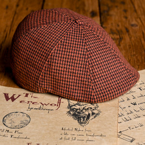 The Halloween Houndstooth Boston Scally Cap - Orange & Black - alternate image 12