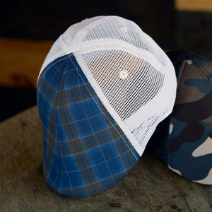 The Mesh Trucker Boston Scally Cap - Plaid with White - alternate image 10