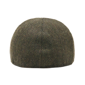 The Donnybrook Boston Scally Cap - Dark Olive Green Herringbone - alternate image 5