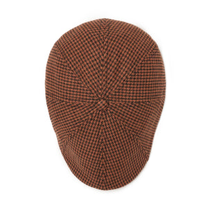 The Halloween Houndstooth Boston Scally Cap - Orange & Black - alternate image 7