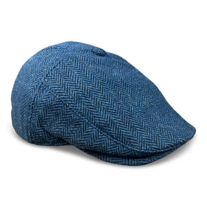 The Original 5-Panel Boston Scally Cap - Patriot Blue Herringbone - featured image