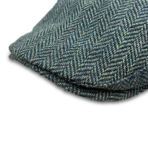 The Original 5-Panel Boston Scally Cap - Dark Olive Green Herringbone - alternate image 4