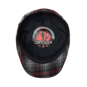 The Contender Boston Scally Cap - Black & Smoke Plaid - alternate image 2