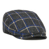 The Heritage Boston Scally Cap - Charcoal with Blue/White Plaid - featured image