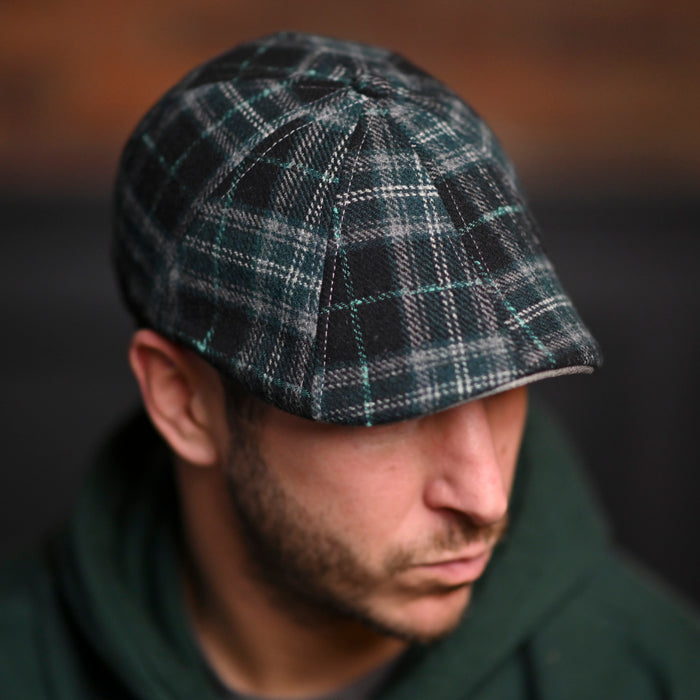 The Blarney Rose Boston Scally Cap - Blarney and Moss Plaid - alternate image