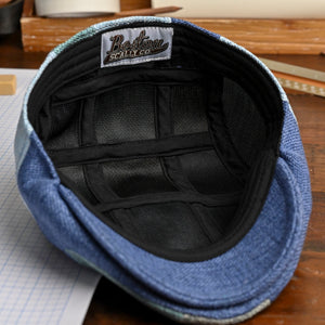 The Saltbox Boston Scally Cap - Blue Patchwork - alternate image 12