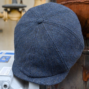 The Baker Boy Boston Scally Cap - Patriot Blue Herringbone - alternate image 10