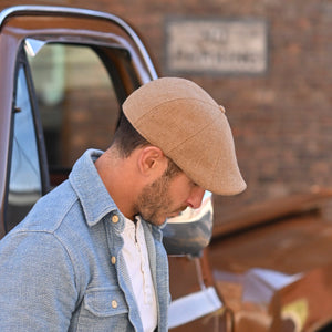 The Woven Peaky Boston Scally Cap - Shipyard Tan - alternate image 2