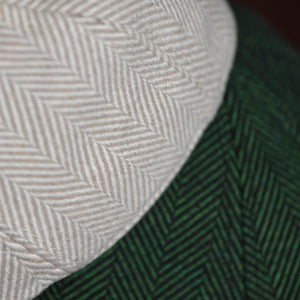 The 8 Panel Irish Boston Scally Cap - White Herringbone - alternate image 13