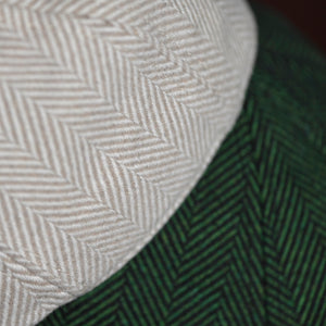 The 8-Panel Irish Boston Scally Cap - Green Herringbone - alternate image 13