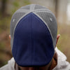 The Mesh Trucker Boston Scally Cap - Navy with Grey - alternate image 7