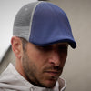 The Mesh Trucker Boston Scally Cap - Navy with Grey - alternate image 8