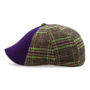 The Frankenhead Boston Scally Cap - Purple & Undead Plaid - alternate image 9