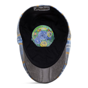The Spring Rose Boston Scally Cap - Grey & Blue Plaid - alternate image 3