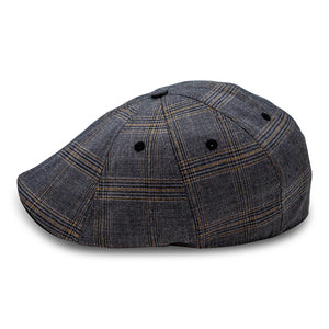 The 8-Panel Plaid Trainer Boston Scally Cap - Iron Grey Plaid - alternate image 6