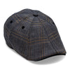 The 8-Panel Plaid Trainer Boston Scally Cap - Iron Grey Plaid - featured image
