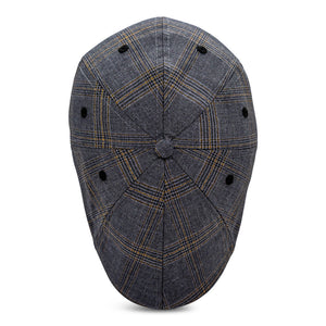 The 8-Panel Plaid Trainer Boston Scally Cap - Iron Grey Plaid - alternate image 5
