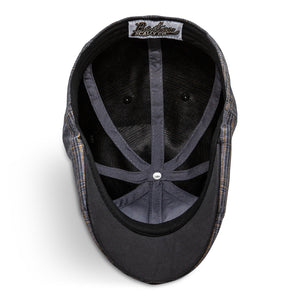 The 8-Panel Plaid Trainer Boston Scally Cap - Iron Grey Plaid - alternate image 2