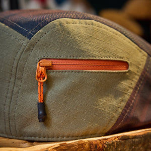 The Campfire Boston Scally Cap - Forest Green & Bonfire Plaid - alternate image 14