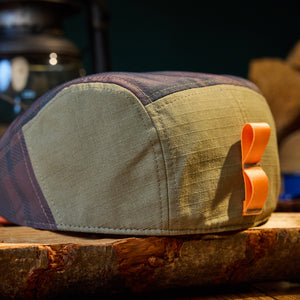The Campfire Boston Scally Cap - Forest Green & Bonfire Plaid - alternate image 13