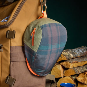 The Campfire Boston Scally Cap - Forest Green & Bonfire Plaid - alternate image 10