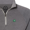 Boston Scally The Shamrock 1/4 Zip-Up Pullover - Smoke Triblend - alternate image 2