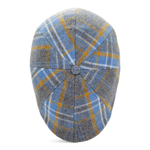 The Spring Rose Boston Scally Cap - Grey & Blue Plaid - alternate image 7