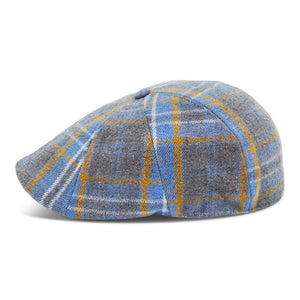 The Spring Rose Boston Scally Cap - Grey & Blue Plaid - alternate image 8