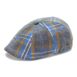 The Spring Rose Boston Scally Cap - Grey & Blue Plaid - alternate image 4