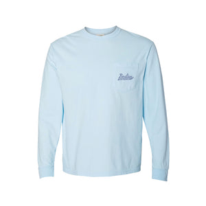 Boston Scally The Spring Rose Long Sleeve Tee T-Shirt - Light Blue - featured image