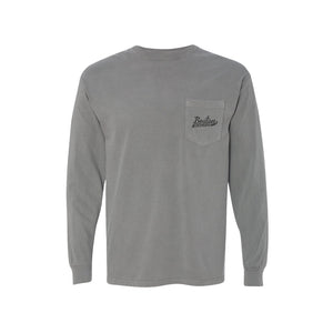 Boston Scally The 11 Year Anniversary Long Sleeve Pocket Tee T-Shirt - Grey - alternate image 2