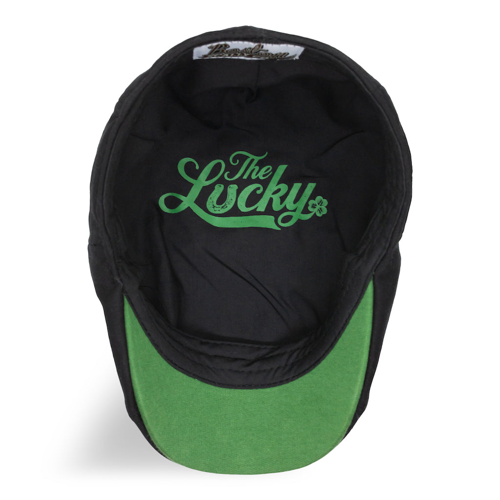 The Lucky Boston Scally Cap Black