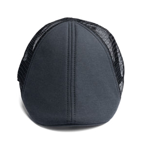 The Mesh Trucker Boston Scally Cap - Black with Black - alternate image 3