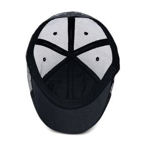 The Mesh Trucker Boston Scally Cap - Black with Black - alternate image 5