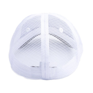 The Mesh Trucker Boston Scally Cap - Black with White - alternate image 5
