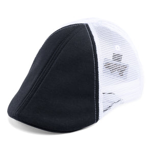 The Mesh Trucker Boston Scally Cap - Black with White - alternate image 7
