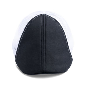 The Mesh Trucker Boston Scally Cap - Black with White - alternate image 4