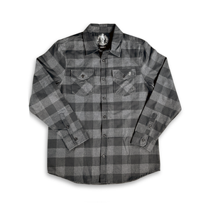 Boston Scally The Flannel - Black & Charcoal Plaid - featured image