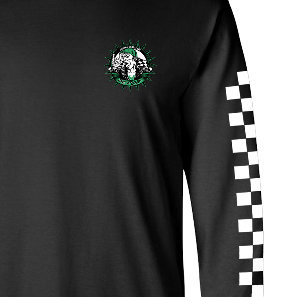 Boston Scally The Punk Long Sleeve Tee T-Shirt - Black