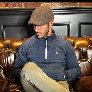 Boston Scally The 1/4 Zip-Up Pullover - Vintage Navy - alternate image 2