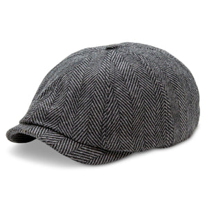 The Baker Boy Boston Scally Cap - Grey Herringbone - alternate image 4