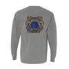 Boston Scally The Royal Rose Long Sleeve Tee T-Shirt - Grey - alternate image 3