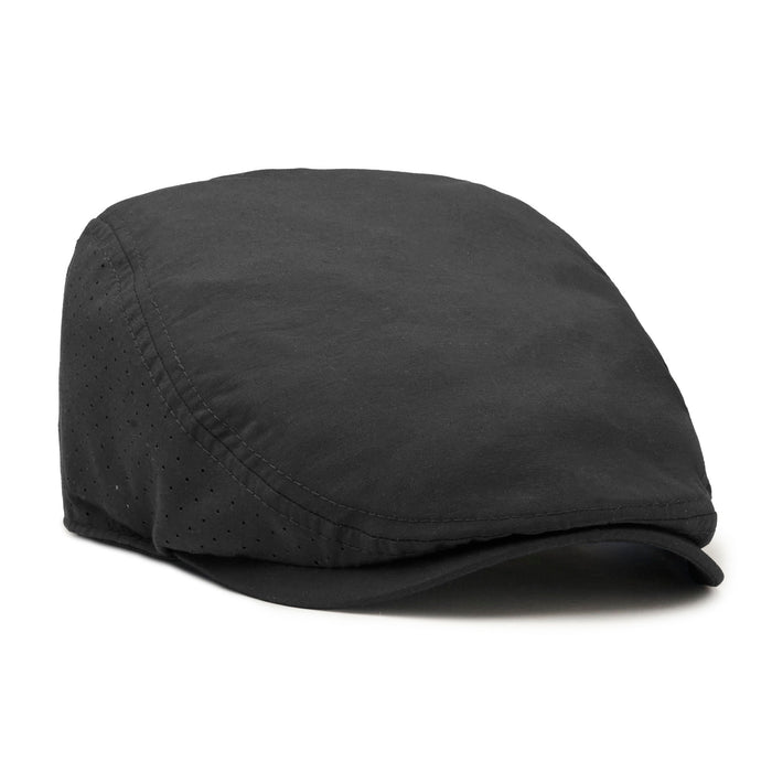 The Cool Air Single Panel Boston Scally Cap - Black - featured image